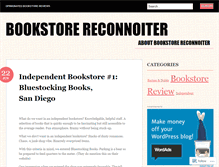 Tablet Screenshot of bookstorereconnoiter.wordpress.com