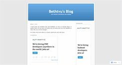 Desktop Screenshot of bethtvu.wordpress.com