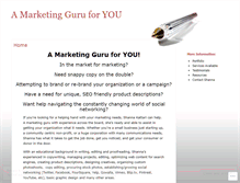 Tablet Screenshot of marketingguruforyou.wordpress.com