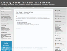 Tablet Screenshot of mcgillpolisci.wordpress.com