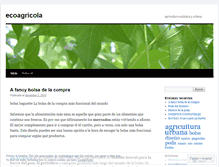 Tablet Screenshot of ecoagricola.wordpress.com
