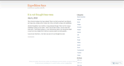 Desktop Screenshot of expeditionsays.wordpress.com