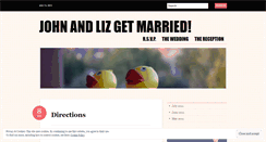 Desktop Screenshot of johnandlizgetmarried.wordpress.com