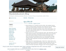 Tablet Screenshot of mazda4education.wordpress.com