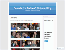 Tablet Screenshot of beardsforbabies.wordpress.com