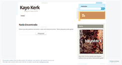 Desktop Screenshot of kayokerk.wordpress.com
