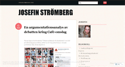 Desktop Screenshot of josefinstromberg.wordpress.com