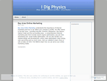 Tablet Screenshot of idigphysics.wordpress.com