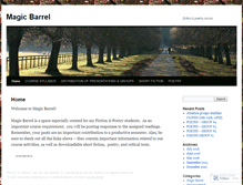 Tablet Screenshot of magicbarrel.wordpress.com