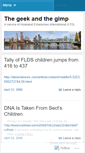 Mobile Screenshot of geekandthegimp.wordpress.com