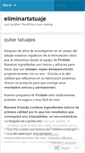Mobile Screenshot of eliminartatuaje.wordpress.com
