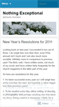 Mobile Screenshot of nothingexceptional.wordpress.com