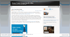 Desktop Screenshot of oconeesheriff.wordpress.com
