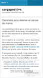 Mobile Screenshot of cargapositiva.wordpress.com