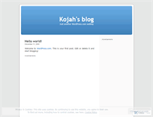 Tablet Screenshot of kojahnaar.wordpress.com