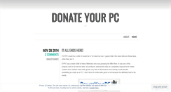 Desktop Screenshot of donateyourpc.wordpress.com