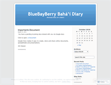 Tablet Screenshot of bluebayberryblog.wordpress.com
