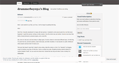 Desktop Screenshot of drummerboy0511.wordpress.com