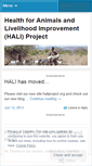 Mobile Screenshot of haliproject.wordpress.com