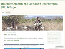 Tablet Screenshot of haliproject.wordpress.com