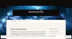 Desktop Screenshot of mormosofia.wordpress.com