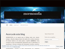 Tablet Screenshot of mormosofia.wordpress.com