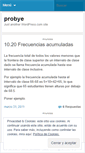 Mobile Screenshot of probye.wordpress.com