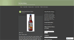 Desktop Screenshot of beerlibrary.wordpress.com