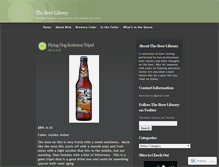 Tablet Screenshot of beerlibrary.wordpress.com