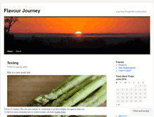 Tablet Screenshot of flavourjourney.wordpress.com
