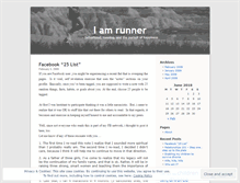 Tablet Screenshot of iamrunner.wordpress.com