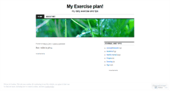 Desktop Screenshot of myexerciseplan.wordpress.com