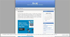 Desktop Screenshot of pami2008.wordpress.com