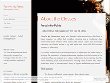 Tablet Screenshot of partyinmypaints.wordpress.com