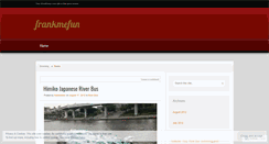 Desktop Screenshot of frankmefun.wordpress.com