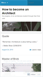 Mobile Screenshot of howtobecomeanarchitect.wordpress.com