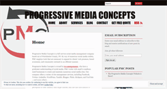 Desktop Screenshot of progressivemediaconcepts.wordpress.com
