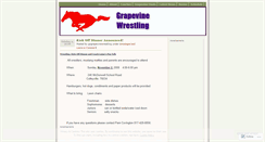 Desktop Screenshot of grapevinewrestling.wordpress.com