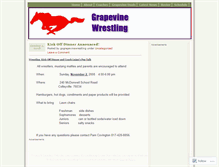 Tablet Screenshot of grapevinewrestling.wordpress.com