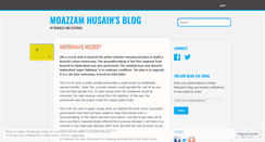 Desktop Screenshot of moazzamhusain.wordpress.com
