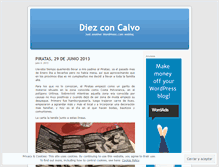 Tablet Screenshot of diezconcalvo.wordpress.com