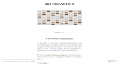 Desktop Screenshot of brandmanifesto.wordpress.com