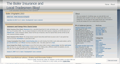 Desktop Screenshot of boilerinsuranceandlocaltradesmen.wordpress.com