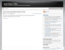 Tablet Screenshot of keithfulmer.wordpress.com