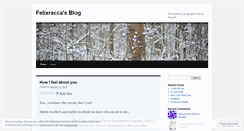 Desktop Screenshot of felixracca.wordpress.com