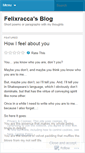 Mobile Screenshot of felixracca.wordpress.com