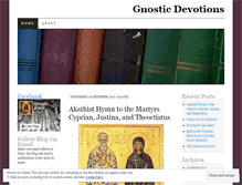 Tablet Screenshot of gnosticdevotions.wordpress.com