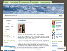 Tablet Screenshot of missbecky.wordpress.com