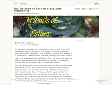 Tablet Screenshot of friendsofesther.wordpress.com