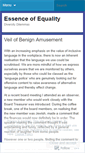 Mobile Screenshot of essenceofequality.wordpress.com